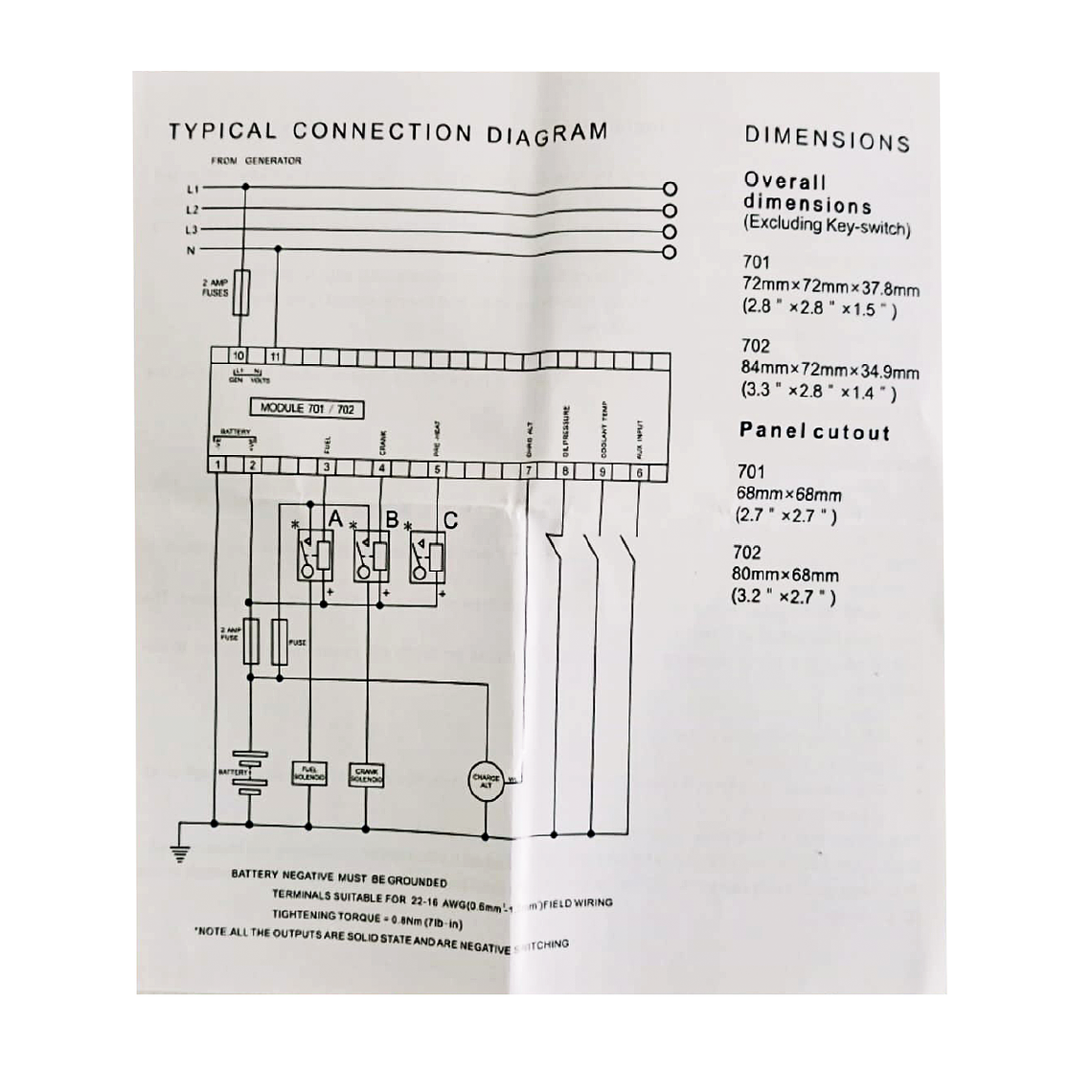 DSE 702 AS Controlador Automático Start Tipo DeepSea Genérico 4