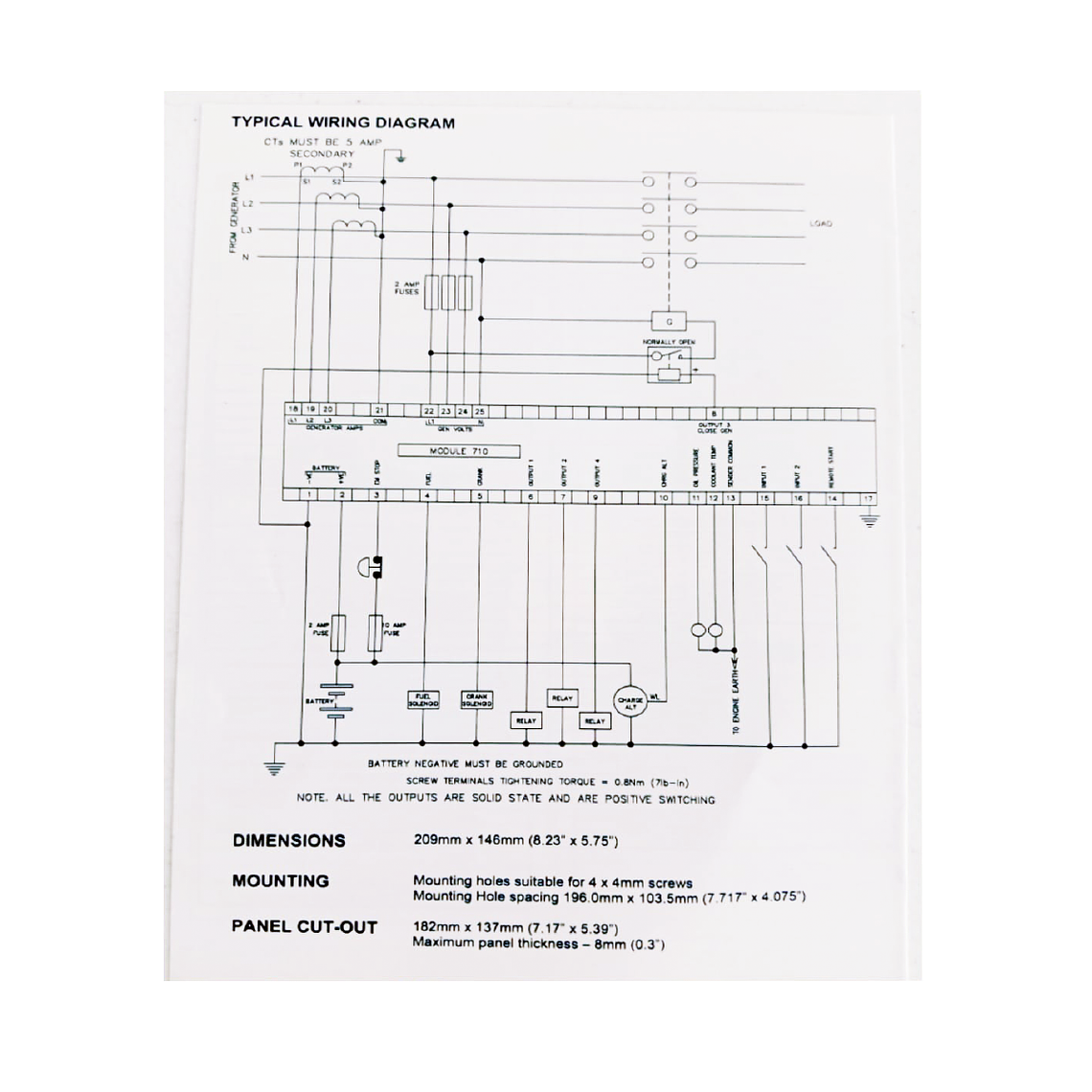 DSE 710 Controlador Tipo DeepSea Genérico 5