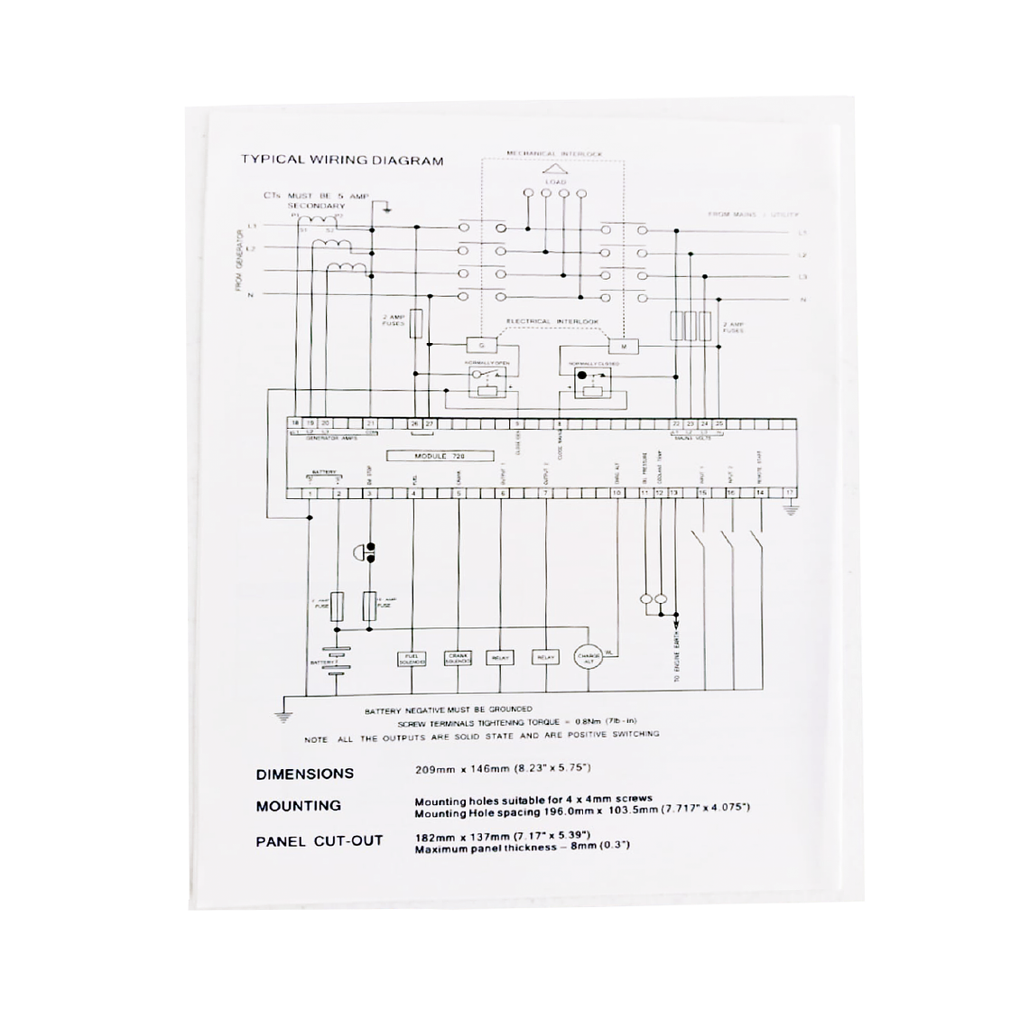DSE 720 Controlador Tipo DeepSea Genérico 5