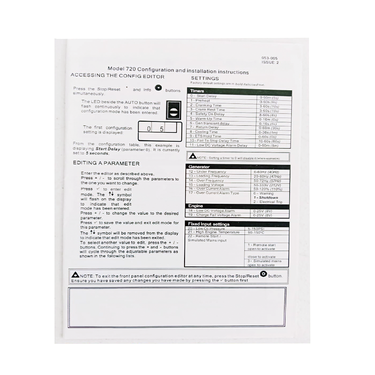 DSE 720 Controlador Tipo DeepSea Genérico 4