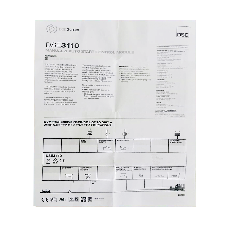 DSE 3110 Controlador Tipo DeepSea Genérico 4