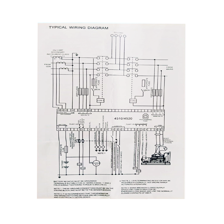 DSE 4510 MKII Controlador Tipo DeepSea Genérico 4