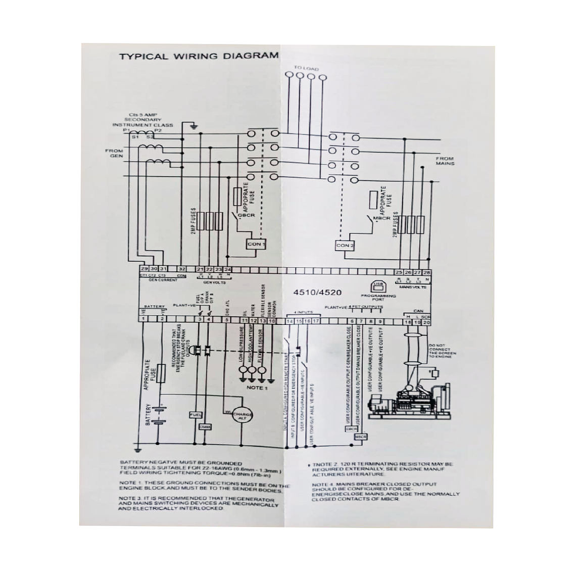 DSE 4520 Controlador Tipo DeepSea Genérico 4
