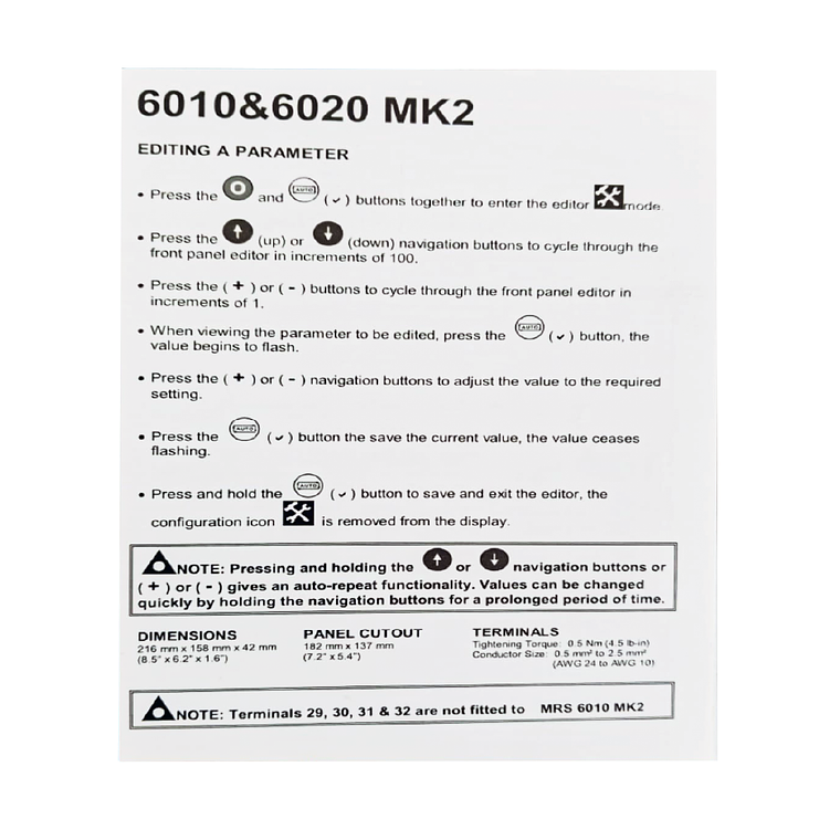 DSE 6020 MKII Controlador DeepSea 5