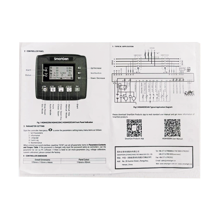 HGM4020N Controlador Smartgen 4