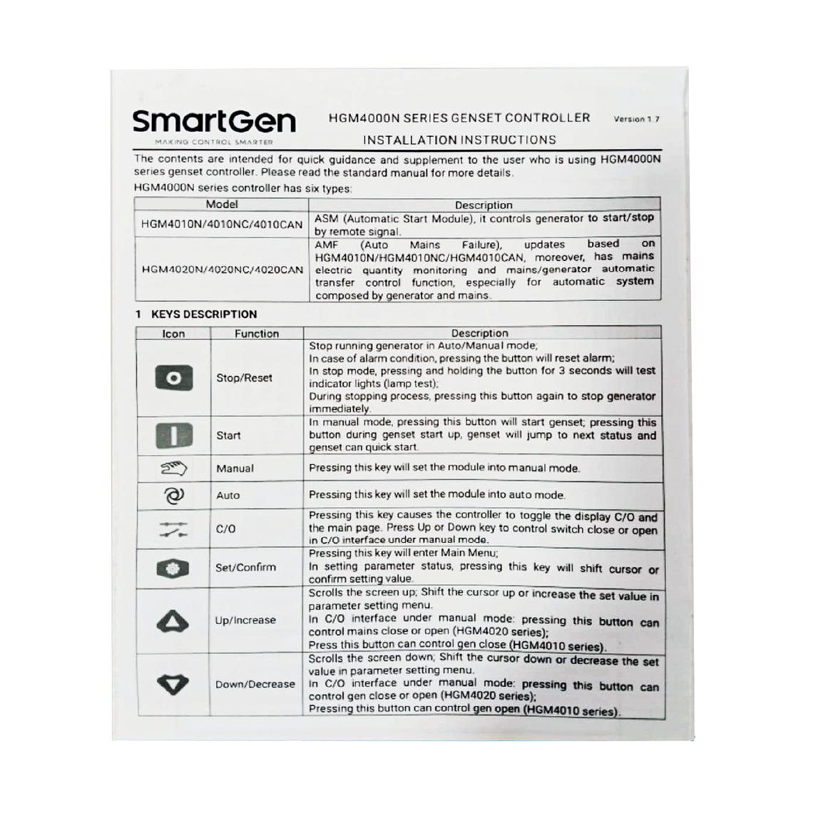 HGM4020N Controlador Smartgen 5