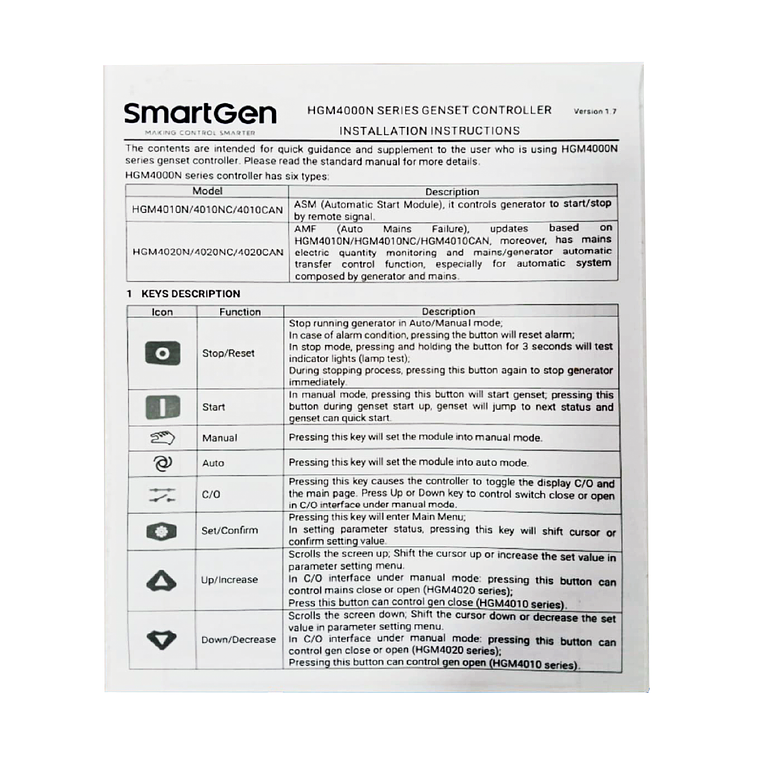HGM4020N Controlador Smartgen 5