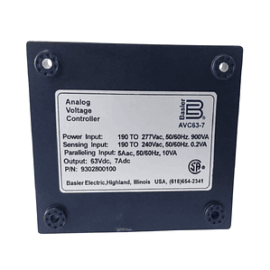 AVC63-7 Tarjeta Reguladora de Voltaje AVR Tipo Basler Genérica