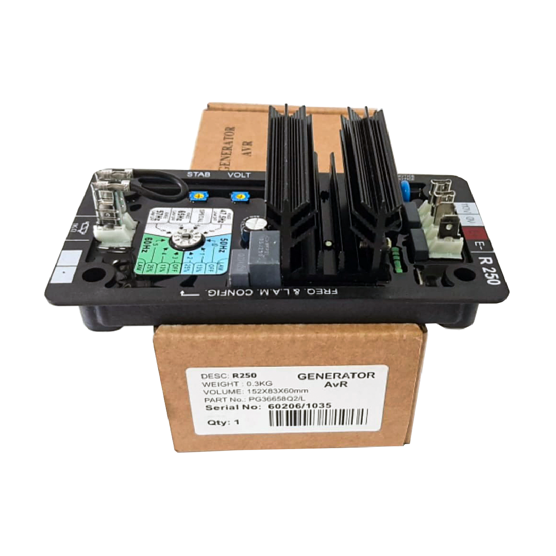 R250 Tarjeta Reguladora de Voltaje AVR Genérica 2