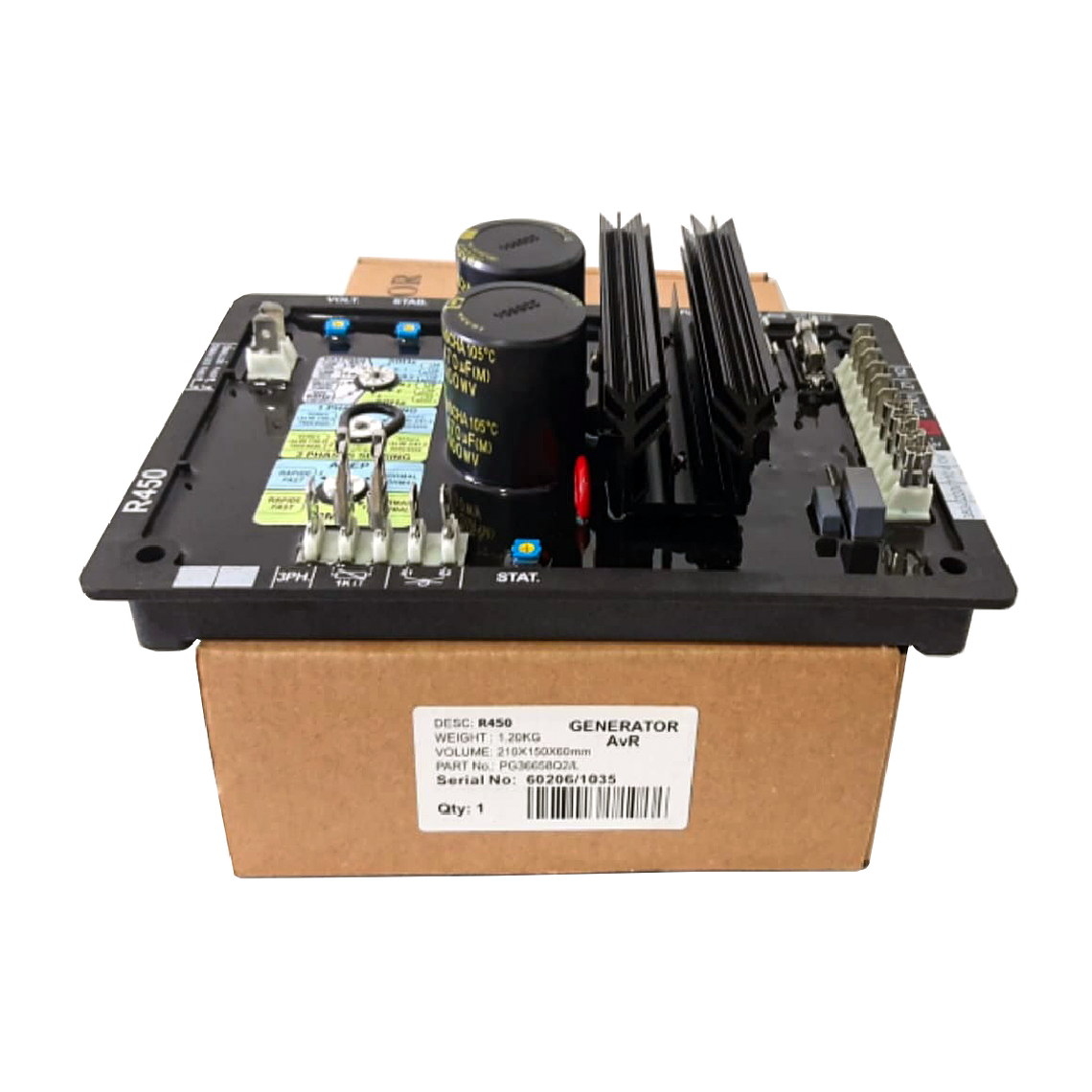 R450 Tarjeta Reguladora de Voltaje AVR Genérica 2