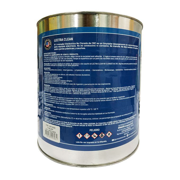 20018382 Limpiador Dieléctrico CRC Industrial Lectra Clean No Clorado - 1 Galón 2