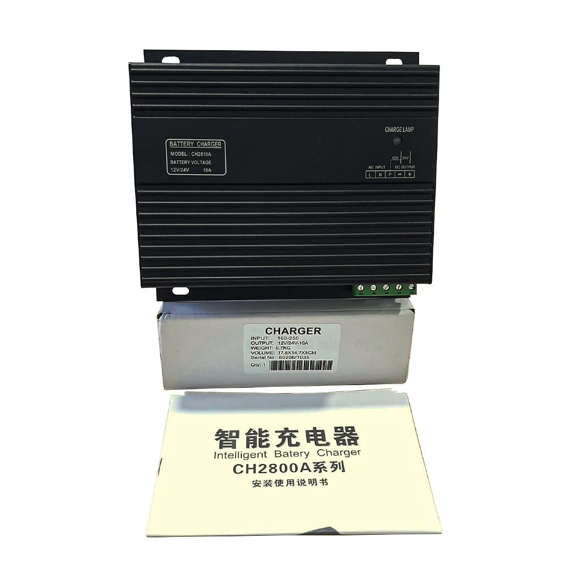 CH2810 12V/24V 10A Cargador de baterías Automático Inteligente Genérico 4