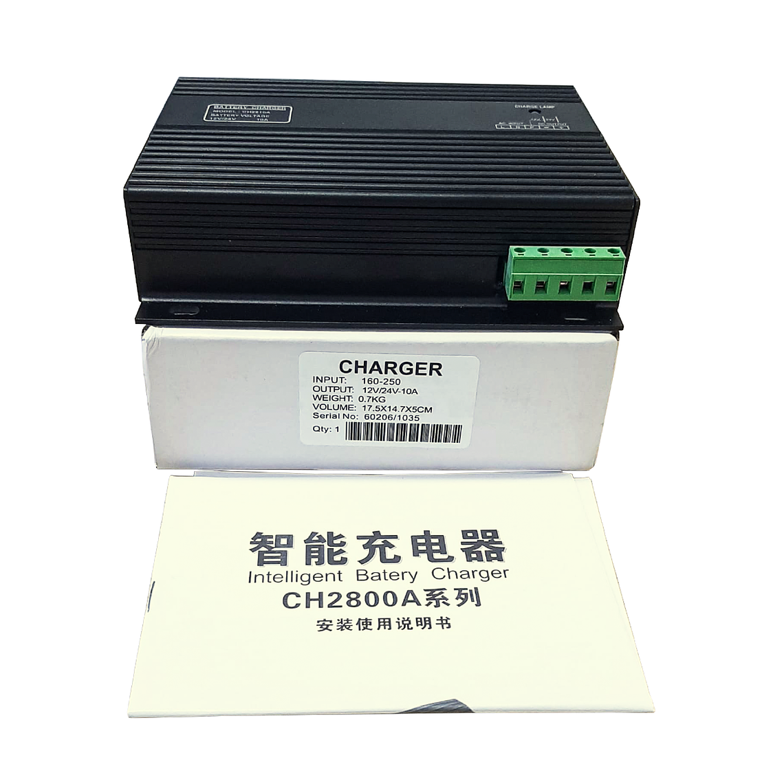 CH2810 12V/24V 10A Cargador de baterías Automático Inteligente Genérico 3