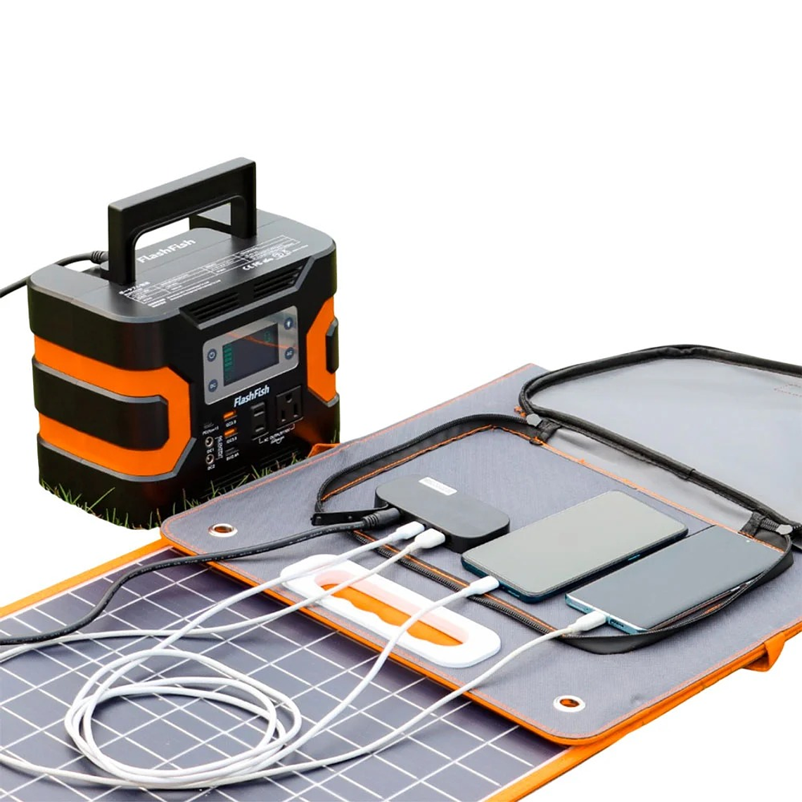 EA150 + Panel 100W Kit Estación de Energía Portátil FlashFish + Panel solar de 100W 1
