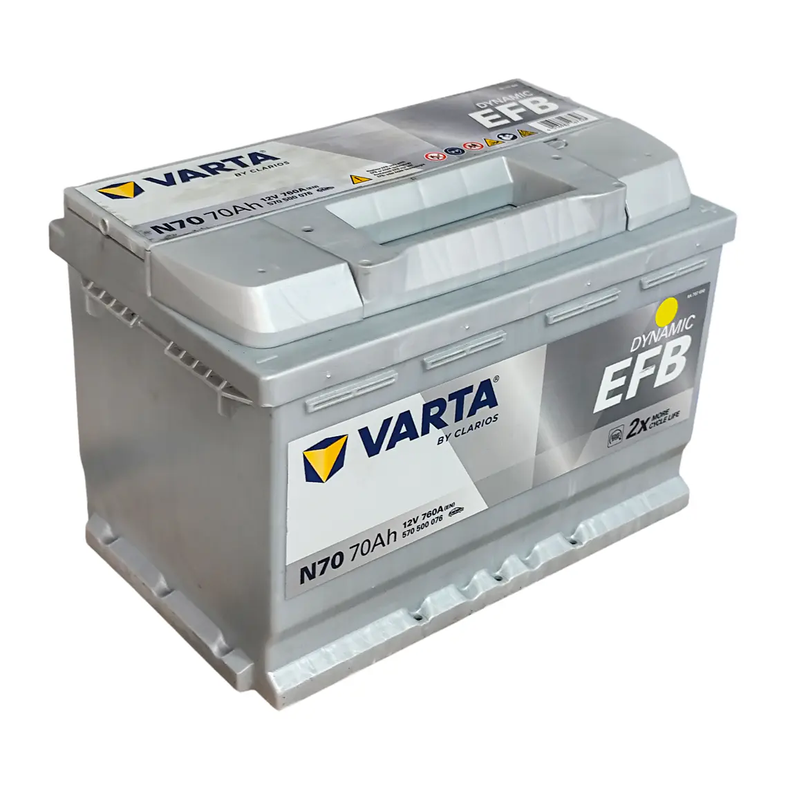 N70 Dynamic EFB - Batería VARTA 12V - 70Ah 2