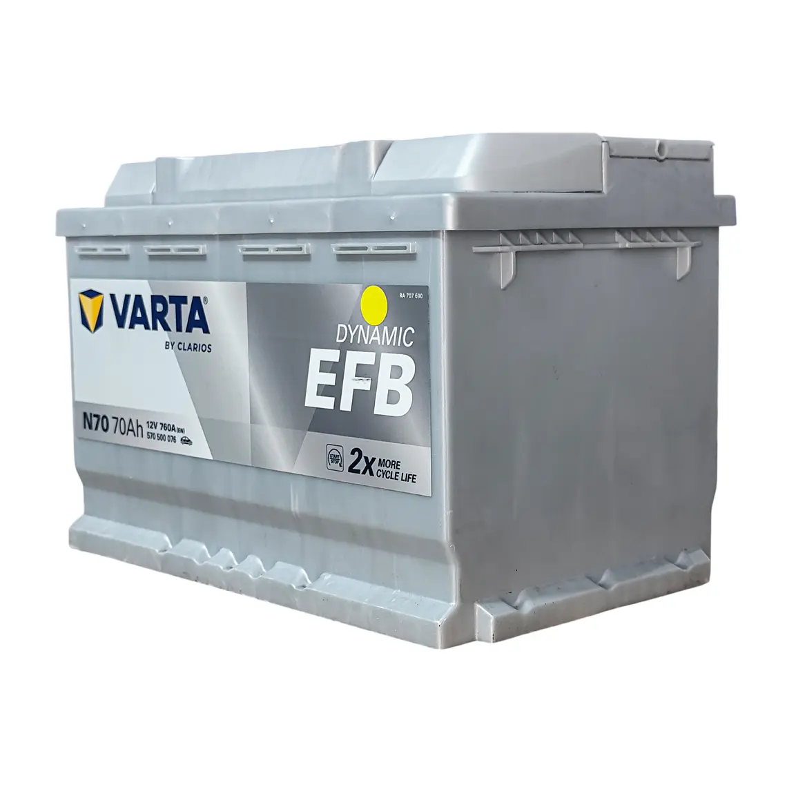 N70 Dynamic EFB - Batería VARTA 12V - 70Ah 3