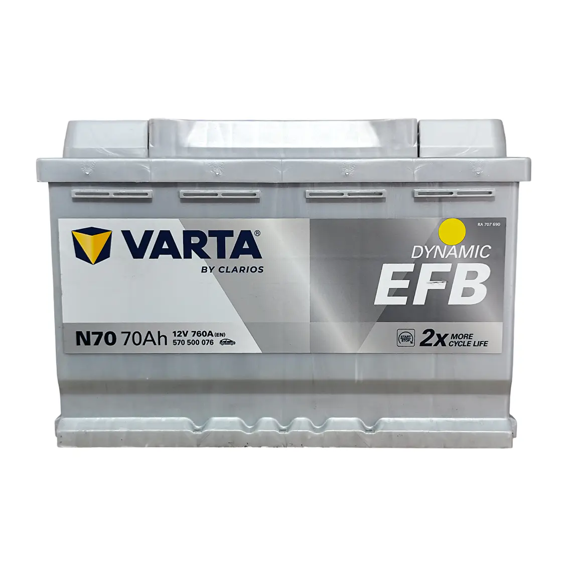 N70 Dynamic EFB - Batería VARTA 12V - 70Ah 4
