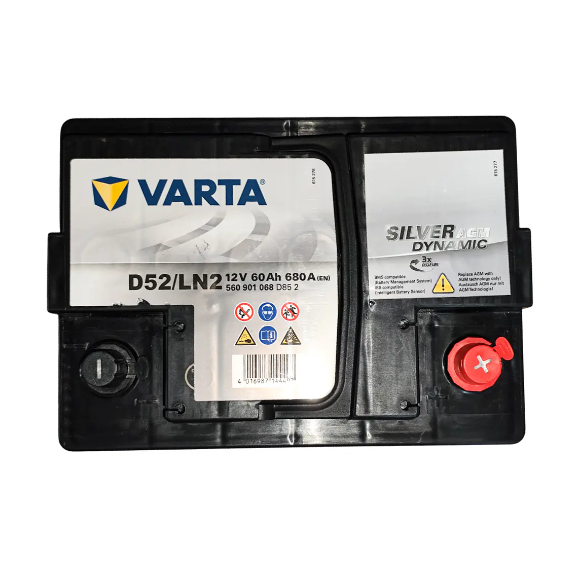 D52/LN2 AGM - Batería VARTA 12V - 60Ah 4