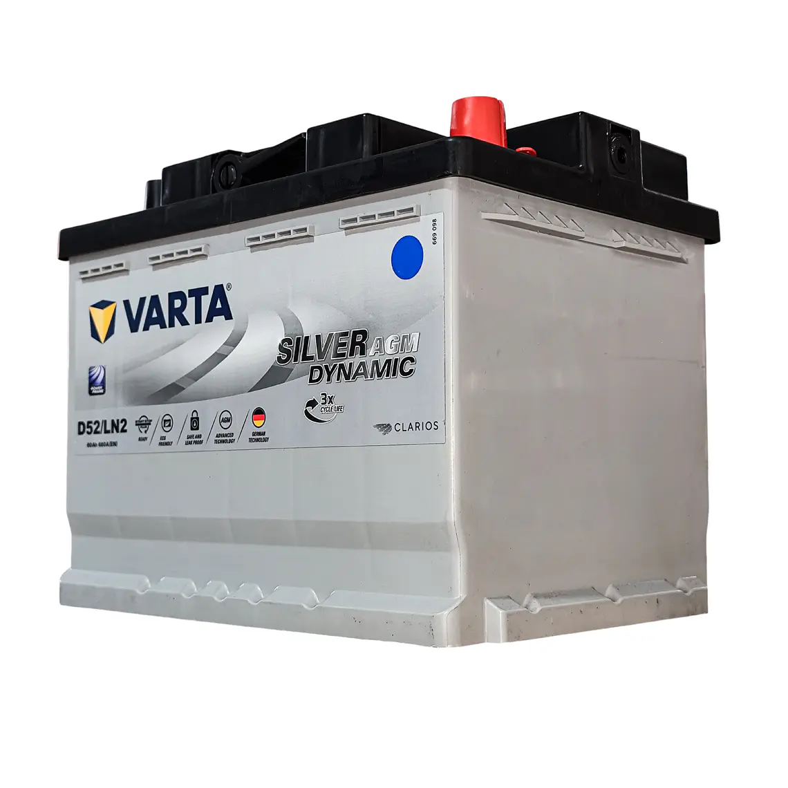 D52/LN2 AGM - Batería VARTA 12V - 60Ah 5
