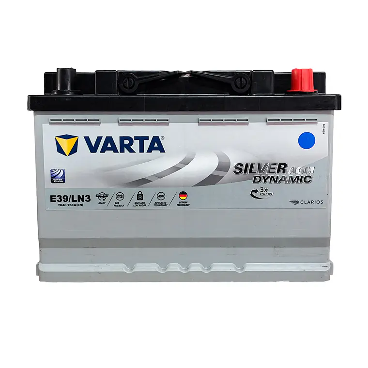 E39/LN3 AGM - Batería VARTA 12V - 70Ah 6