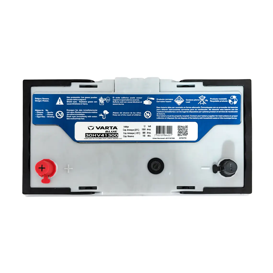 30HV41300 - Batería VARTA Ácido/Plomo 12V - 87Ah 6