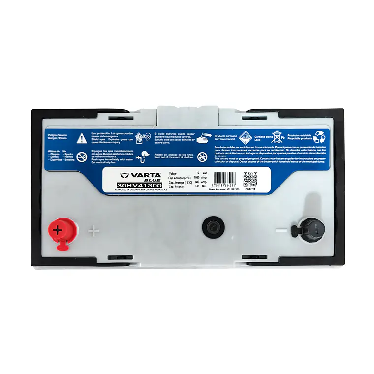 30HV41300 - Batería VARTA Ácido/Plomo 12V - 87Ah 6
