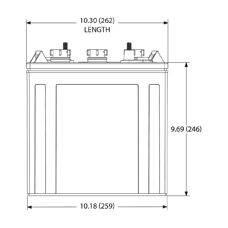 T-105 Batería Trojan Ciclo Profundo 6V - 225Ah 6