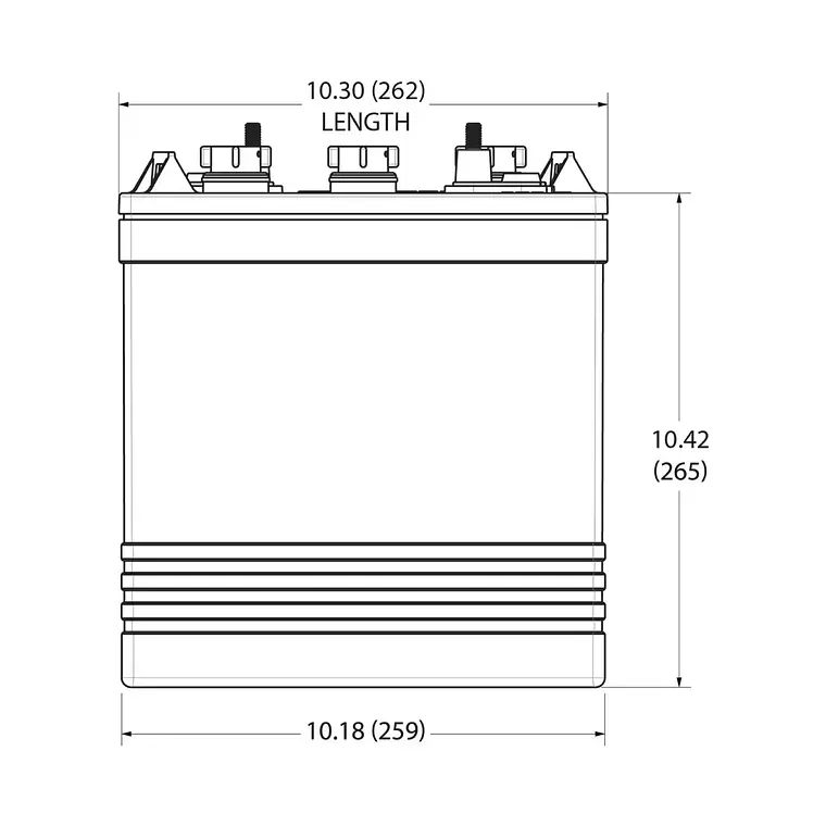 T-145 Batería Trojan Ciclo Profundo 6V - 260Ah 5