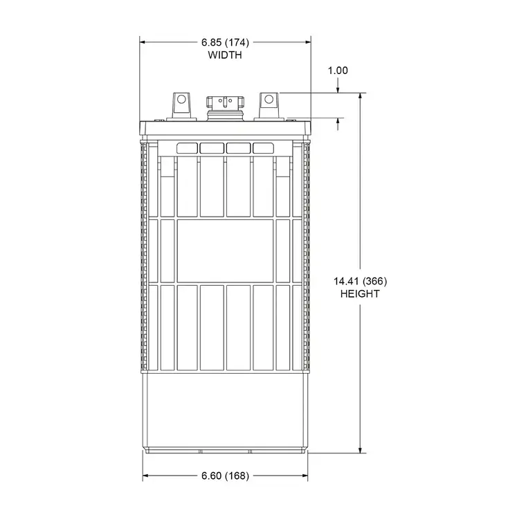 J305G-AC Batería Trojan Ciclo Profundo 6V - 315Ah 5
