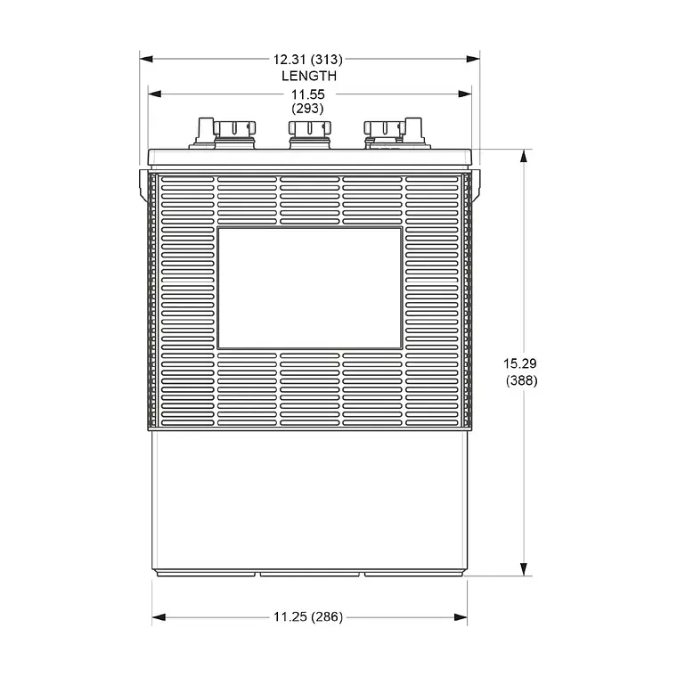 L16E-AC Batería Trojan Ciclo Profundo 6V - 370Ah 6
