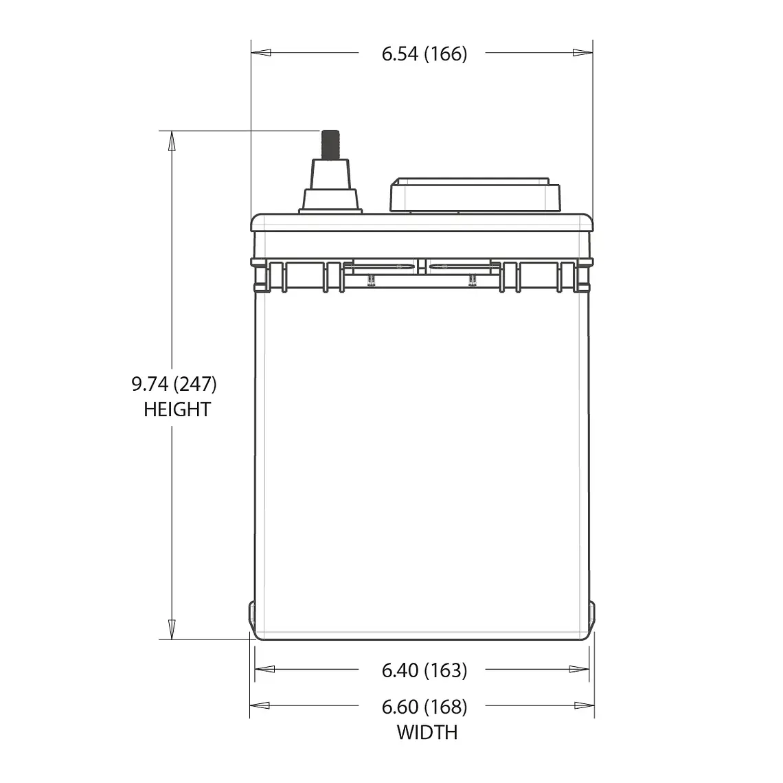 27TMX Batería Trojan Ciclo Profundo 12V - 105Ah 5