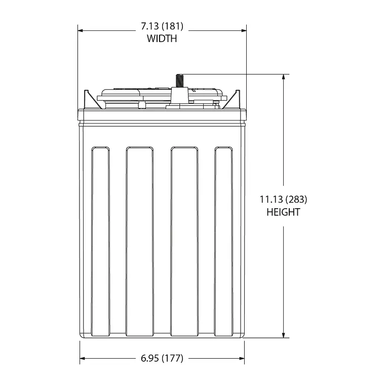 T-1275 Batería Trojan Ciclo Profundo 12V - 150Ah 5