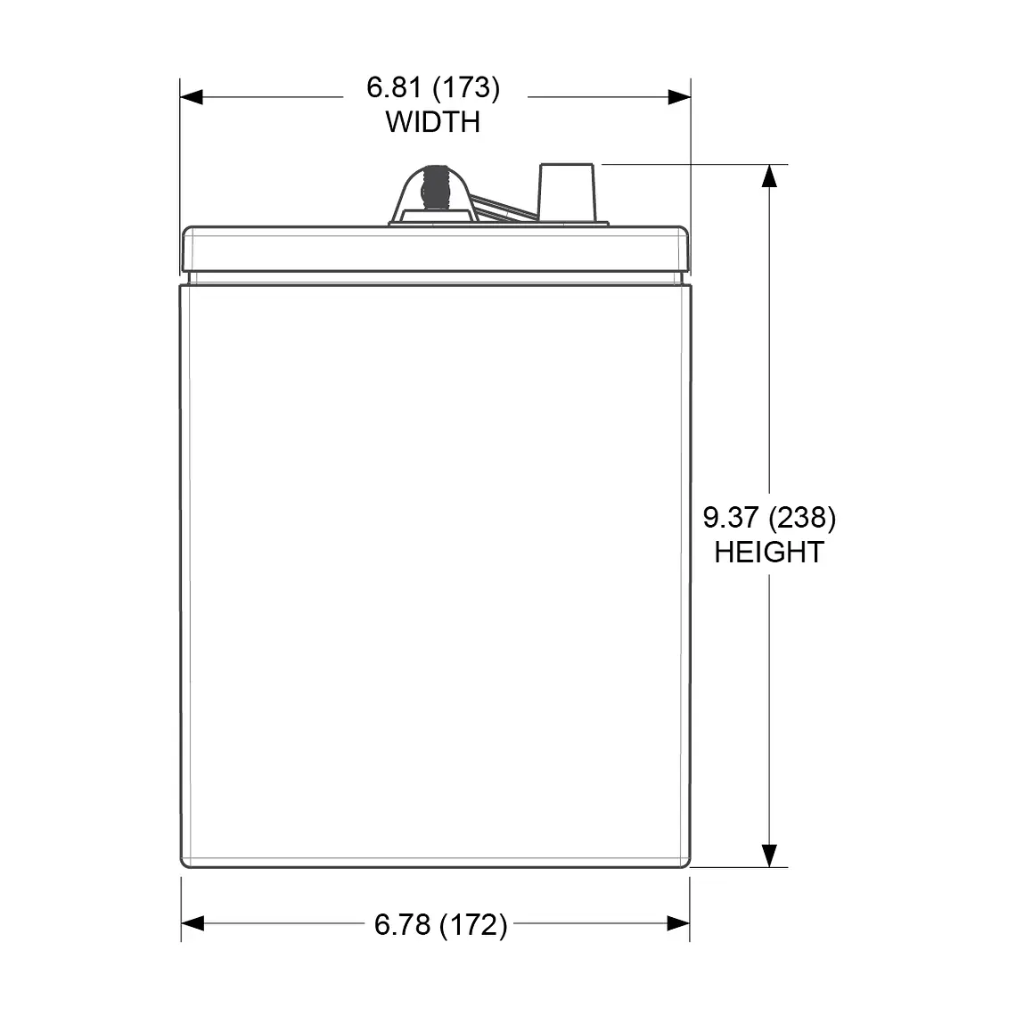 31-AES Batería Trojan AGM Motive 12V - 102Ah 6