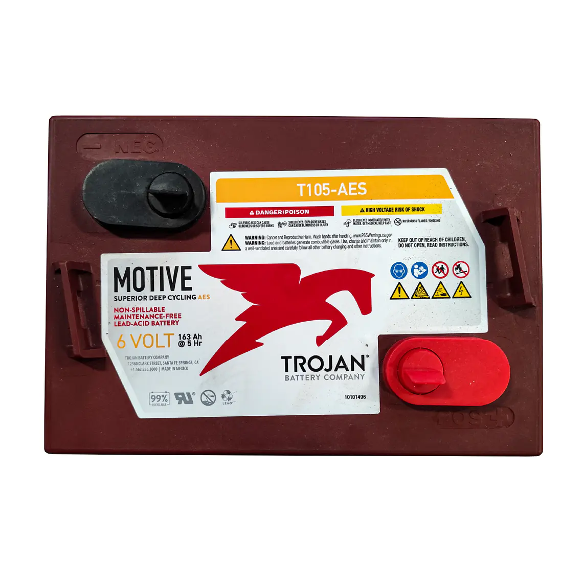 T105-AES Batería Trojan AGM Motive 6V - 207Ah 5