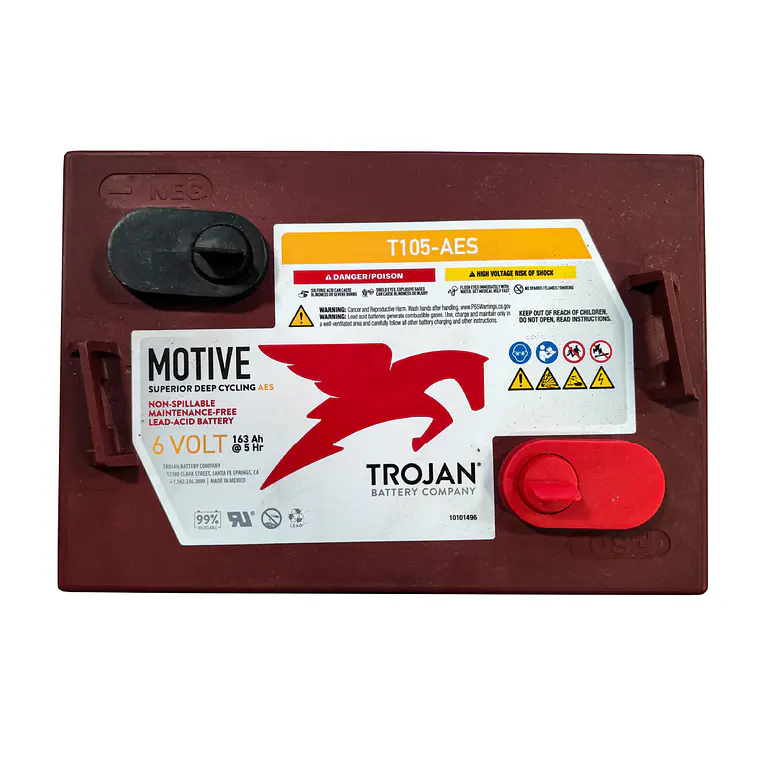 T105-AES Batería Trojan AGM Motive 6V - 207Ah 5