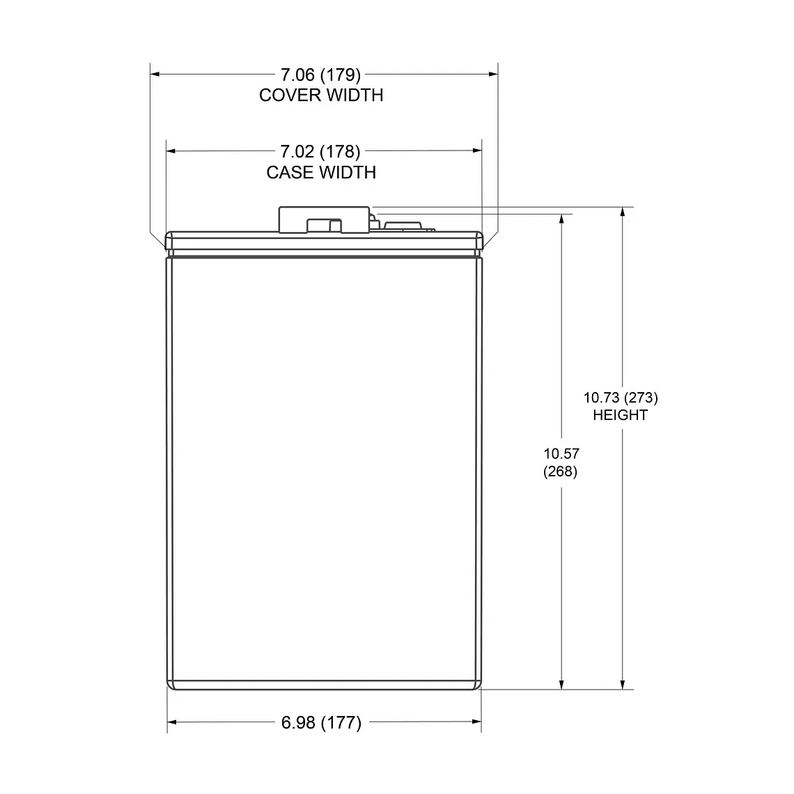 T875-AES Batería Trojan AGM Motive Sellada 8V - 158Ah 3