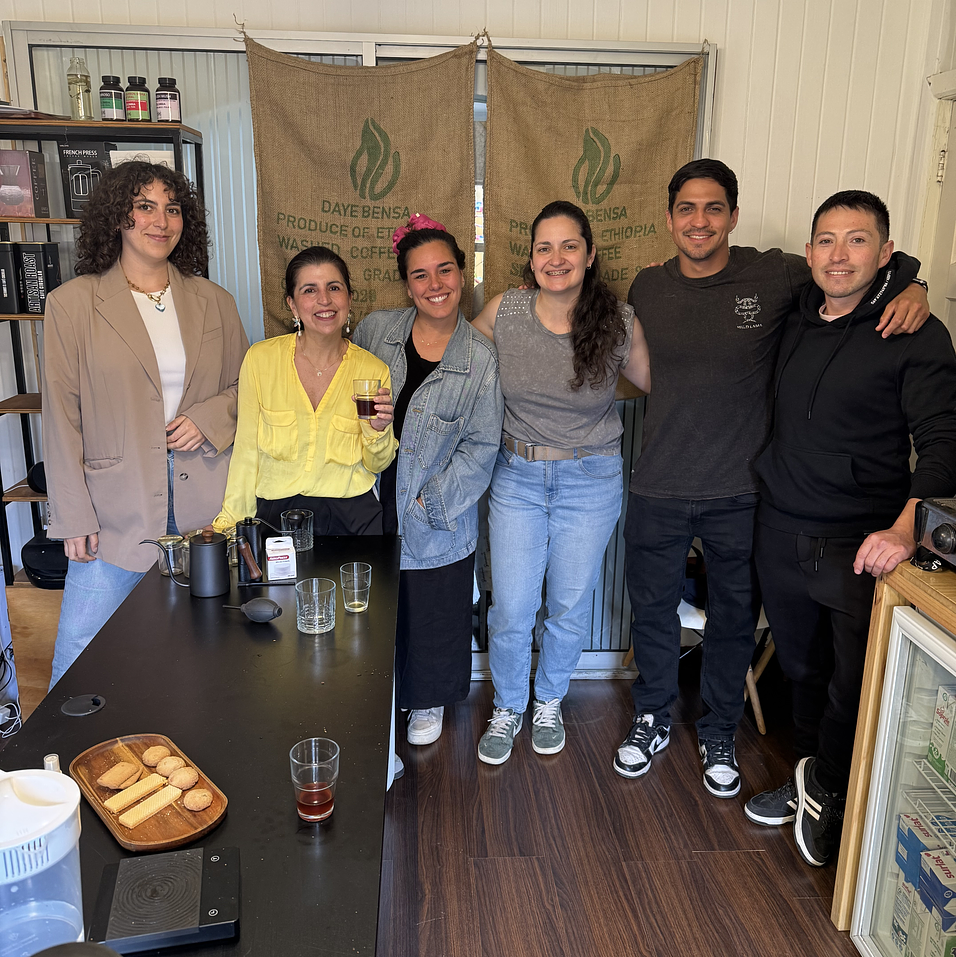 Alumnos taller de café