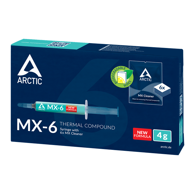 Pasta térmica Arctic MX-6 4gr con MX Cleaner 2
