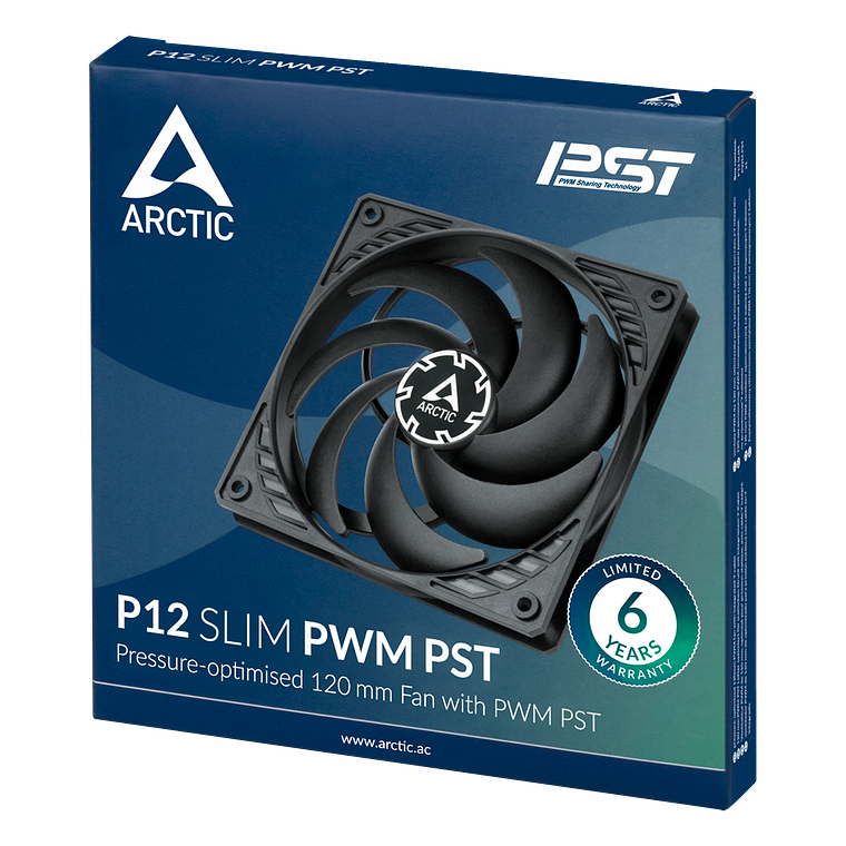 Ventilador Arctic P12 Slim PWM PST 120mm  4