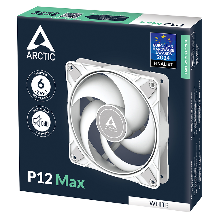 Ventilador Arctic P12 Max PWM Blanco 120mm 4