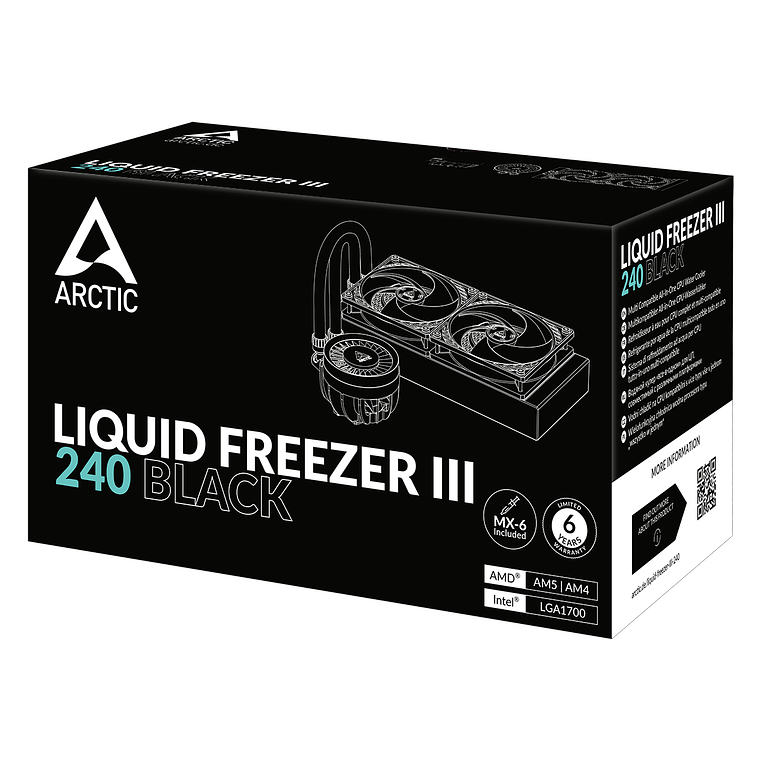 Refrigeración liquida Arctic Liquid Freezer III 240 (Negro) 6