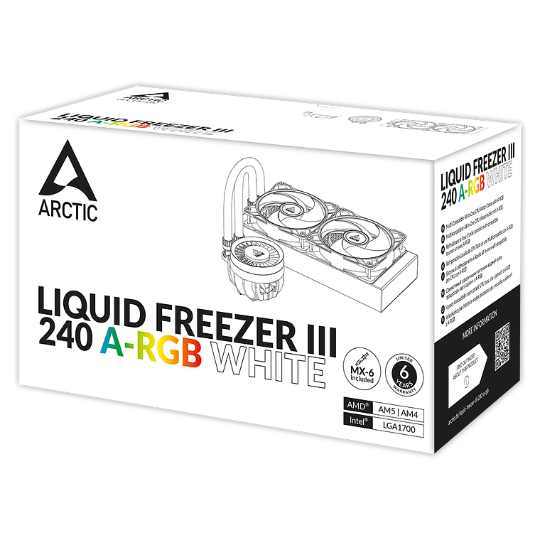 Refrigeración liquida Arctic Liquid Freezer III 240 A-RGB (Blanco) 6