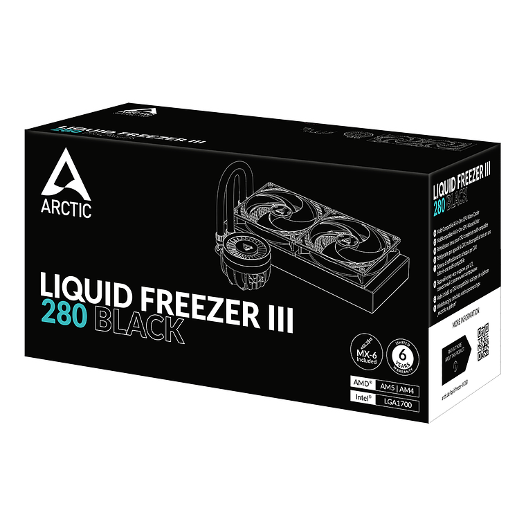 Refrigeración liquida Arctic Liquid Freezer III 280 Negro 6