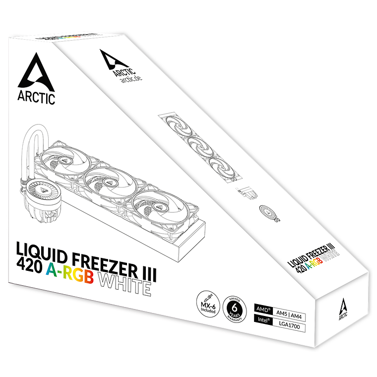 Refrigeración liquida Arctic Liquid Freezer III 420 A-RGB (Blanco) 5