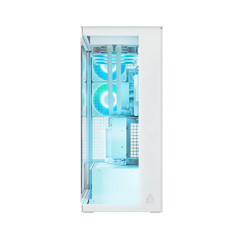 Gabiente Arctic Xtender Vidrio Blanco VG Templado Incluye 5 Ventiladores Pre instalados 2