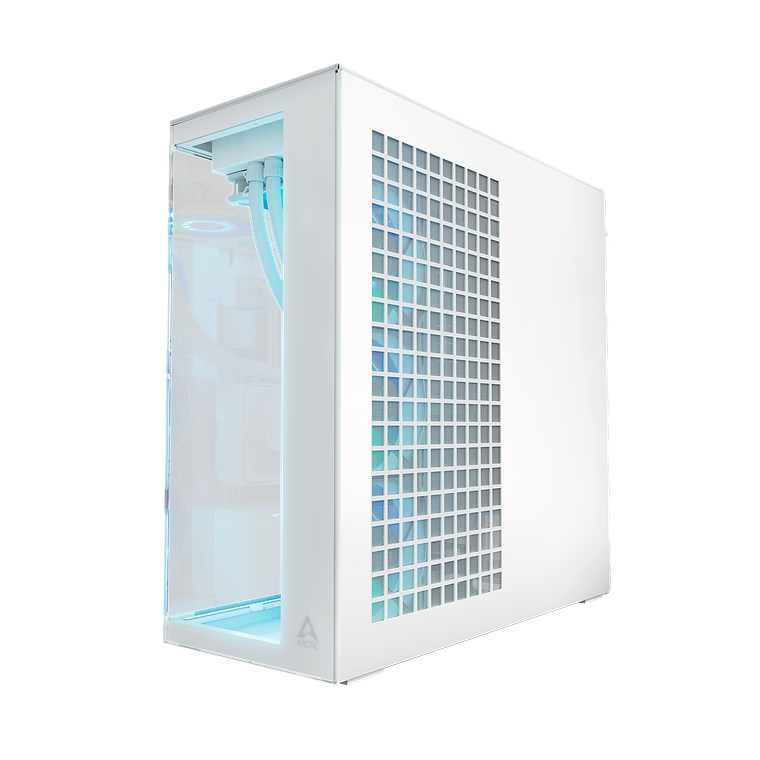 Gabiente Arctic Xtender Vidrio Blanco VG Templado Incluye 5 Ventiladores Pre instalados 4