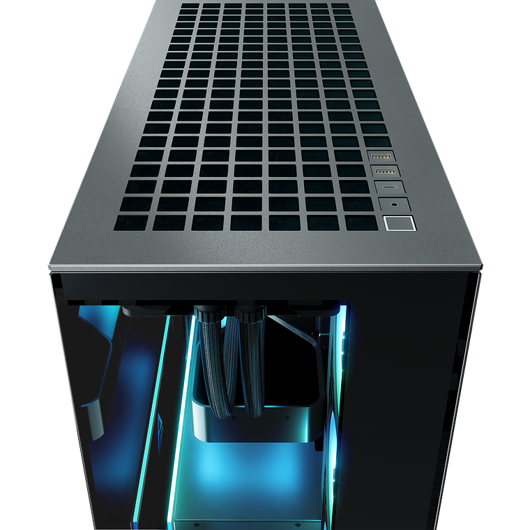 Gabinete Arctic Xtender Vidrio Negro Templado Incluye 5 Ventiladores Pre instalados 9