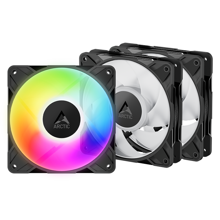 Ventiladores Arctic P12 Pro A-RGB PWM PST (Pack 3 unidades) 120mm 1
