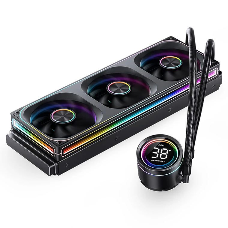 Refrigeracion Liquida Jonsbo Th-360 A-rgb 360mm Con Pantalla Negro 3