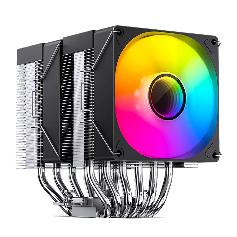 Disipador Cooler Cpu Jonsbo CR-1400 DV2 A-RGB Doble torre Negro  3